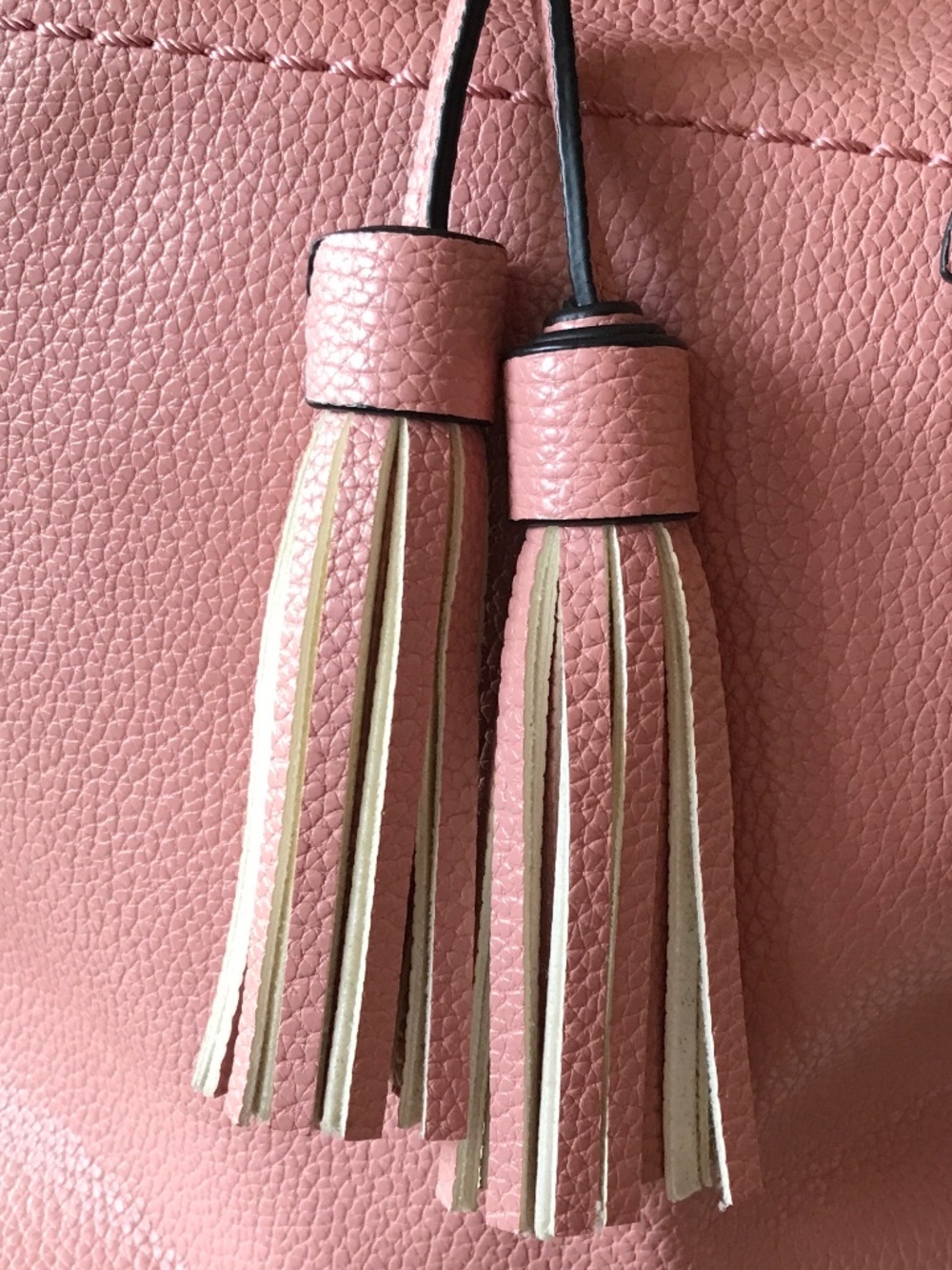 COQUETTE 🔥 TORY BURCH SOFT PINK LEATHER LARGE TOTE - Picture 3 of 16